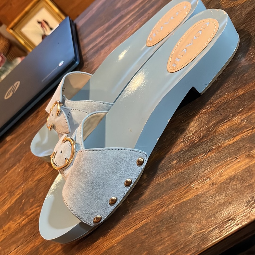 NWOT Coach Slides Sandals - size 10 - Picture 2 of 13